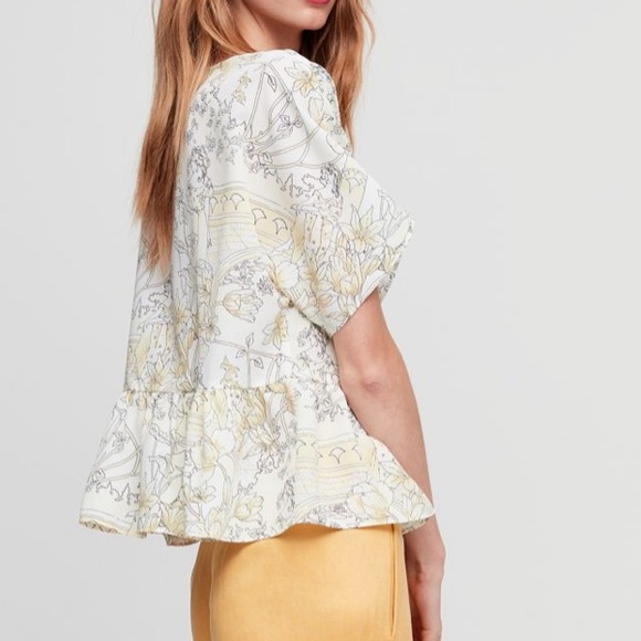 ARITZIA Wilfred Macee blouse - size XS (oversized) - yellow - Picture 3 of 8